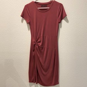Muted red dress
